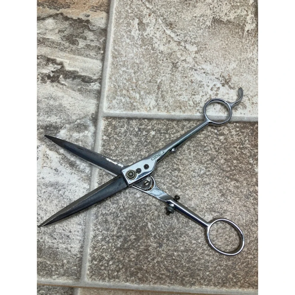 Supercut Detroit Professional Hair Shears Barber Scissors Chrome 7.5 Inch USA